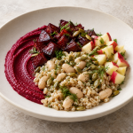 Warm Barley and White Beans, Beetroot Silk and Apple - Fresh Start 30: A Journey To Better Health Warm Barley and White Beans, Beetroot Silk and Apple